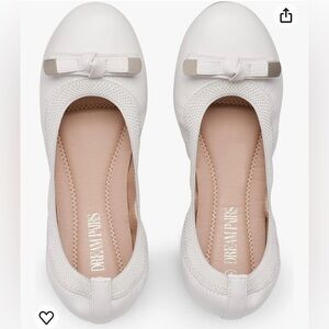 NWT Dream Pairs Ballet Flat Shoes Ribbon Bow Size 5.5